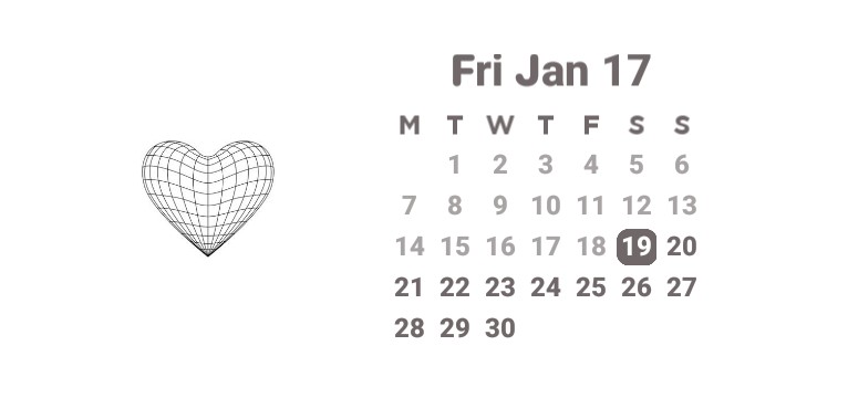 Grey Calendar