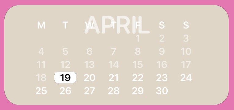 calender widget