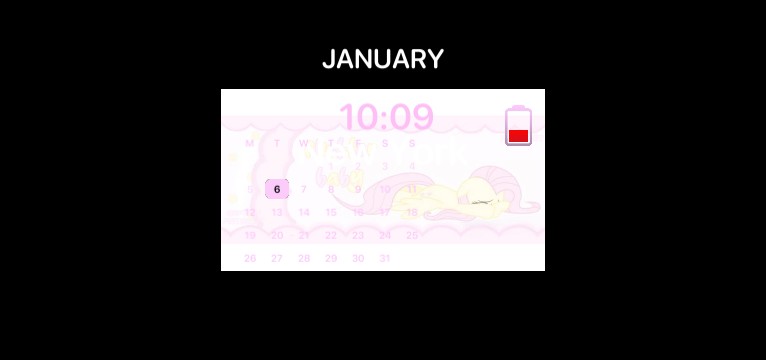 Fluttershy calendar