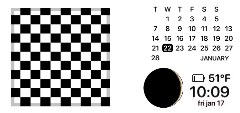 white calendar