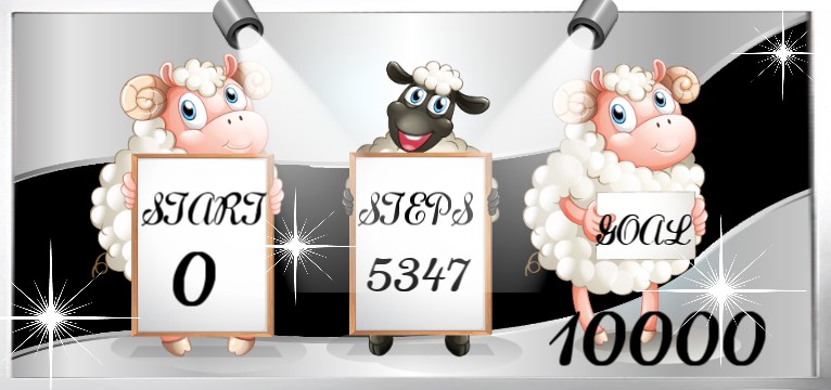 Step counter Diamond Black Sheep 