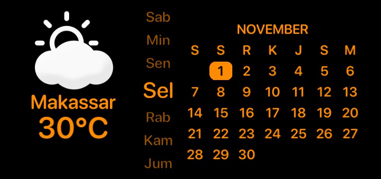 Calender Orange