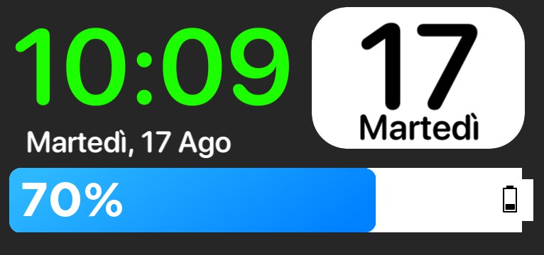 Time, battery and date Copy