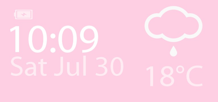 Pink aesthetic widget