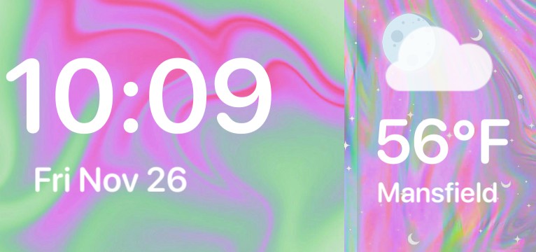 clock and weather