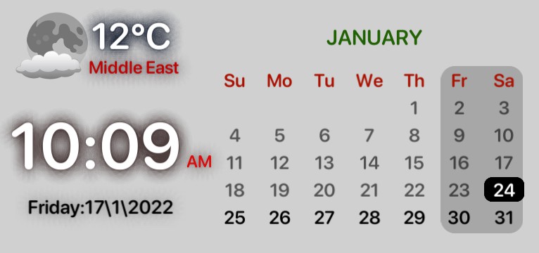 Calendar & Clock Copy
