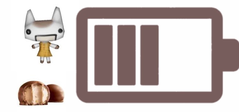 Brown battery widget