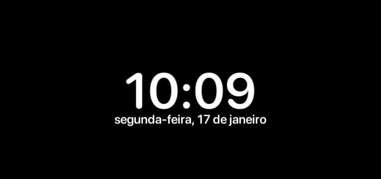 Relgio com data em PT-BR
