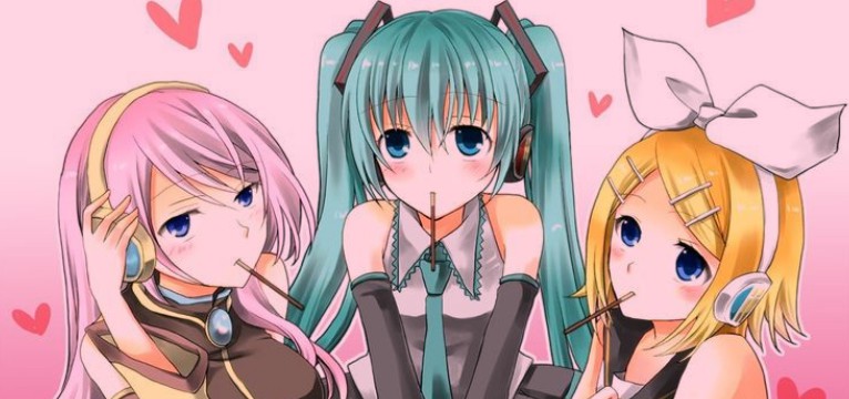 Megurine Luka, Hatsune Miku & Kagamine Rin.