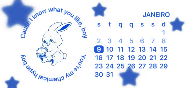New Jeans Blue Calendar