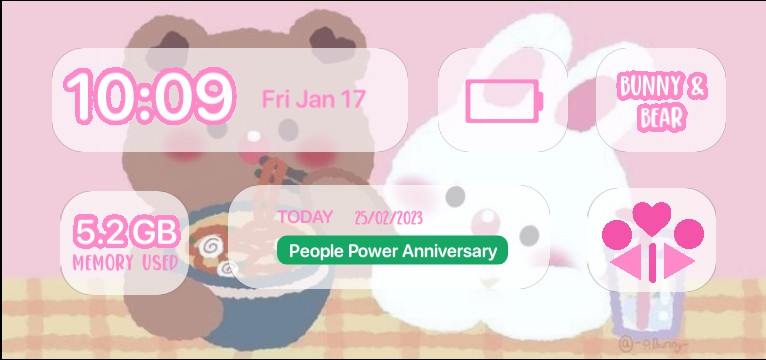 Bunny and Bear X Panel
