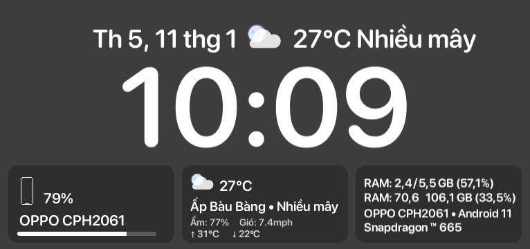 iPhone lock screen clock