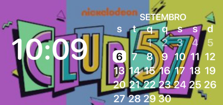 club 57 calendar and clock
