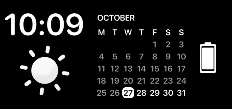 Cute Black and White Widget