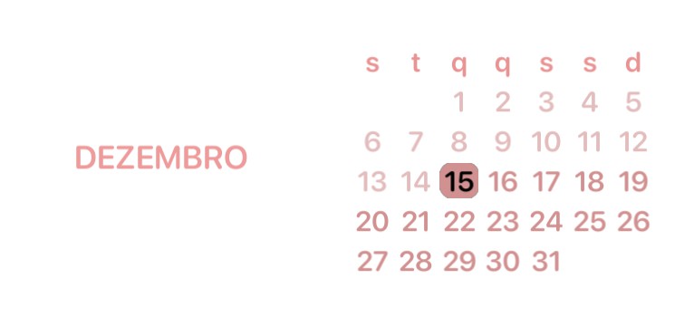 Calendrio Rose