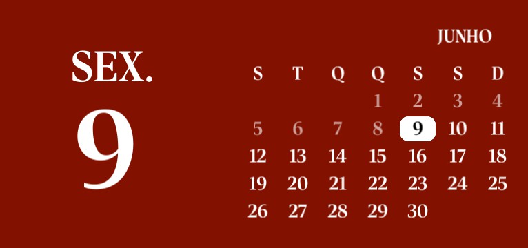 widget de calendario