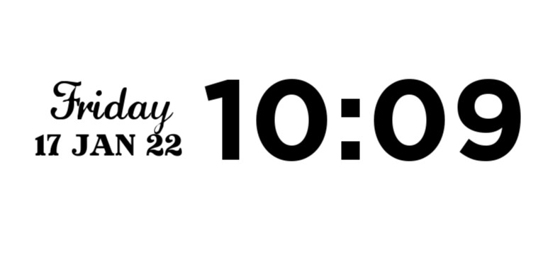 Clock Date