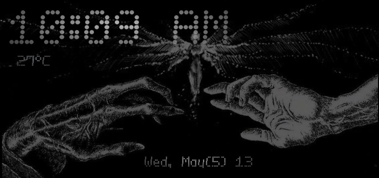 Dark aesthetic widget