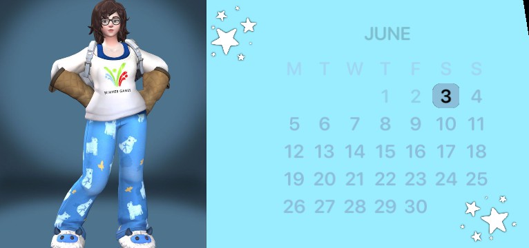 Mei Over.watch Calendar