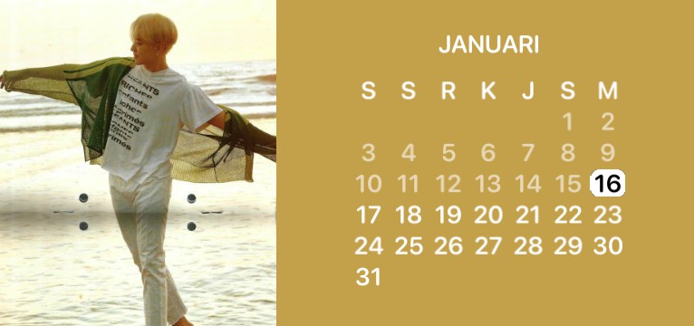 Calendar Hoshi beige #3