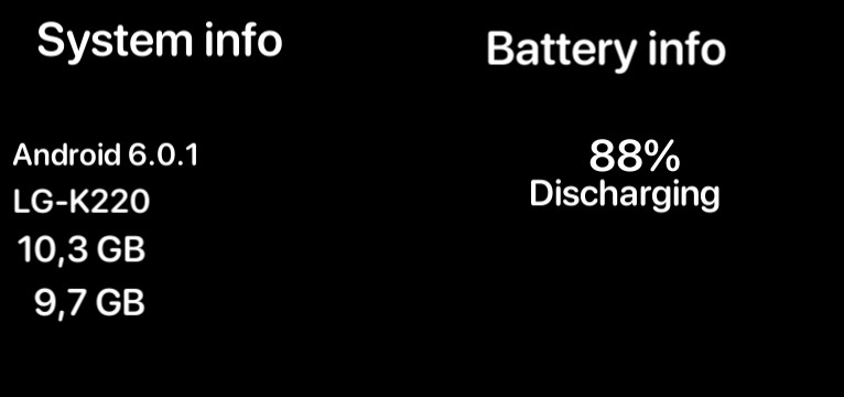 System info