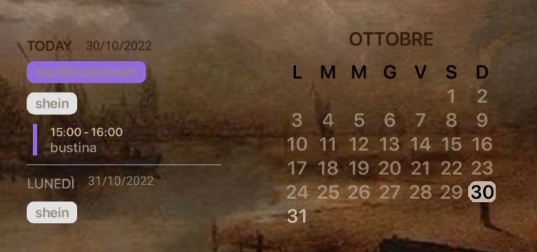 brown calendar