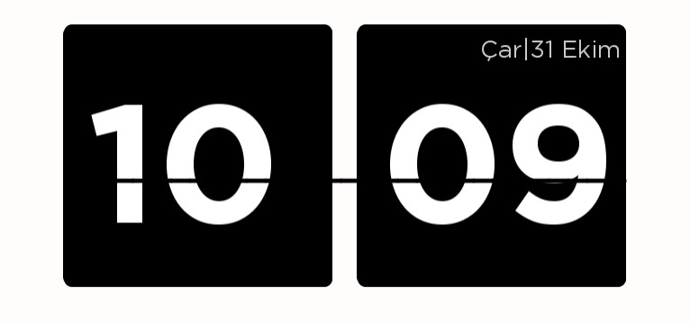 minimalist flip clock