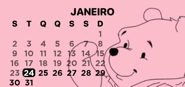 Pooh Calendar 