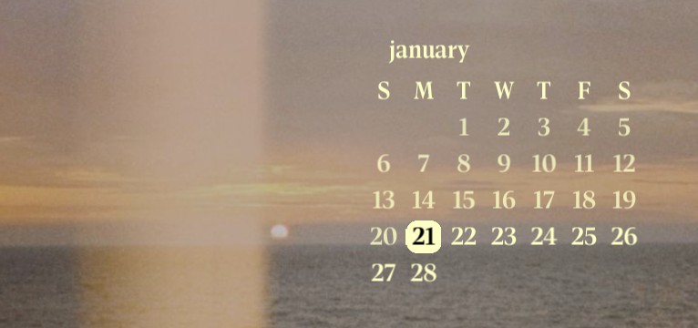film sunset calendar