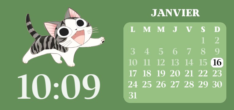 Chi green calendar