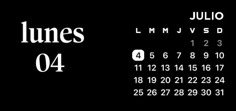 calendary aesthetic black
