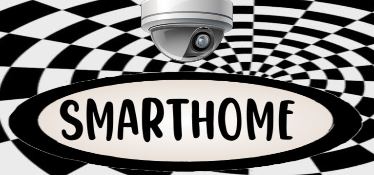 Smarthome Schwarz Weiss Spirale 
