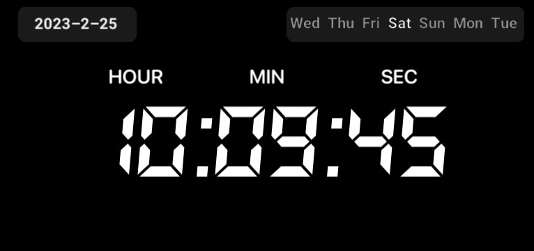 Top Widgets time widget
