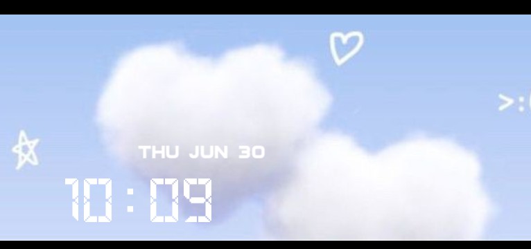 cloudy clock