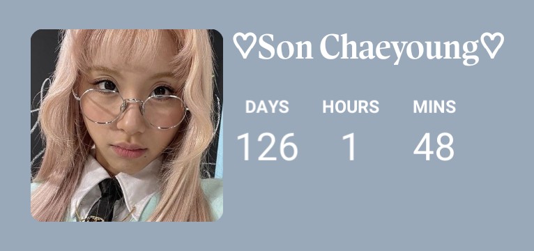 Chaeyoung birthday countdown