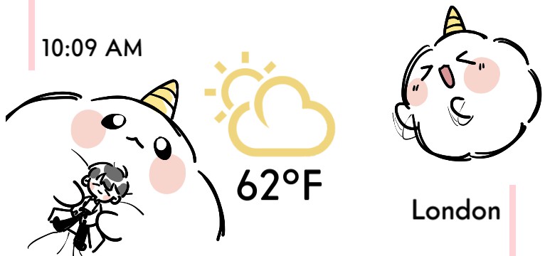 Biyoo clock and weather Copy