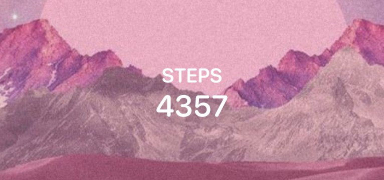 pink step counter