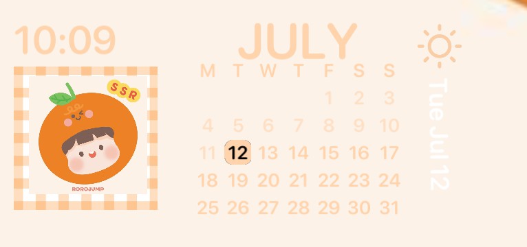 soft orange aesthetic