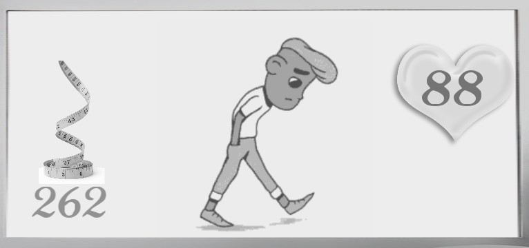 Herzschlag Kalorienverbrauch Comic Man