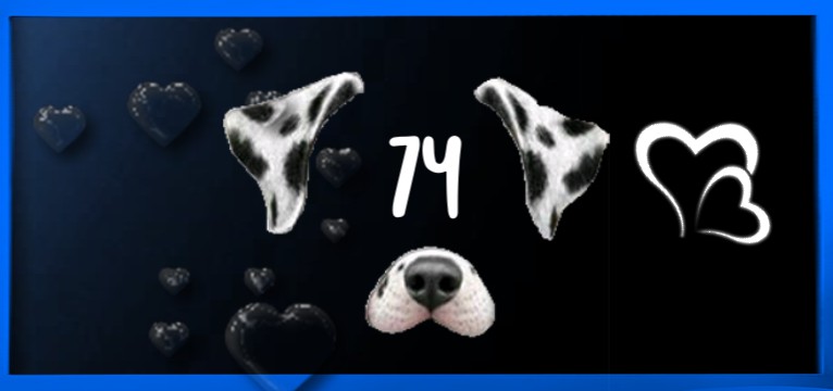 Herzschlag Dark blue Love DOG 