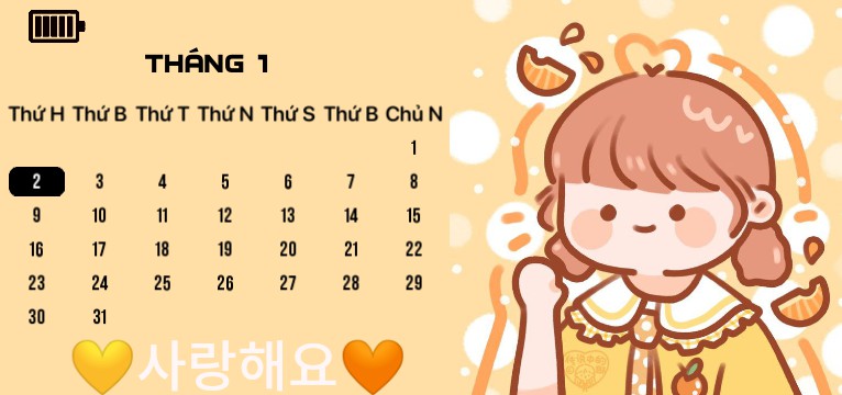 yellow Calendar