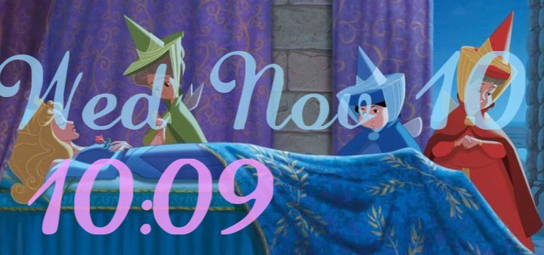 sleeping beauty clock