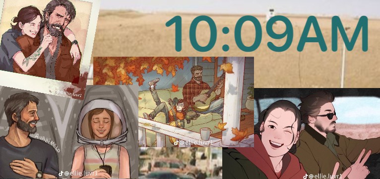 TLOU Ellie and Joel time widget