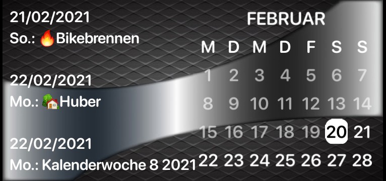 Widget Kalender
