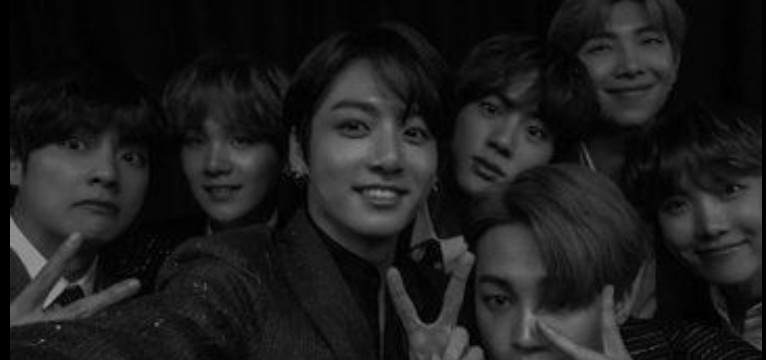 bts group black widget 