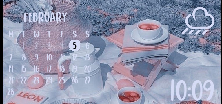 Blue Aesthetic Calendar