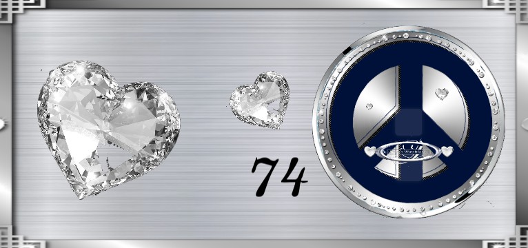 Herz Diamond Peace dunkelblau 