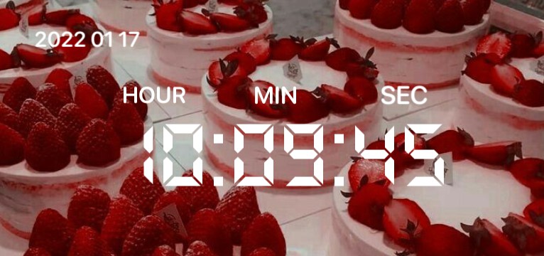 red cake wiget