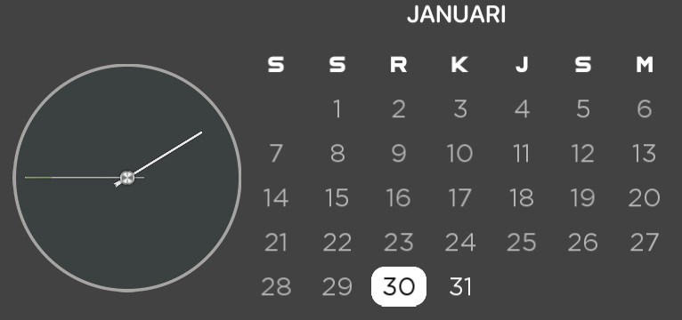 Monochrome Aesthetic Calender
