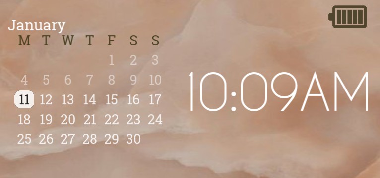 Calendar + Clock
